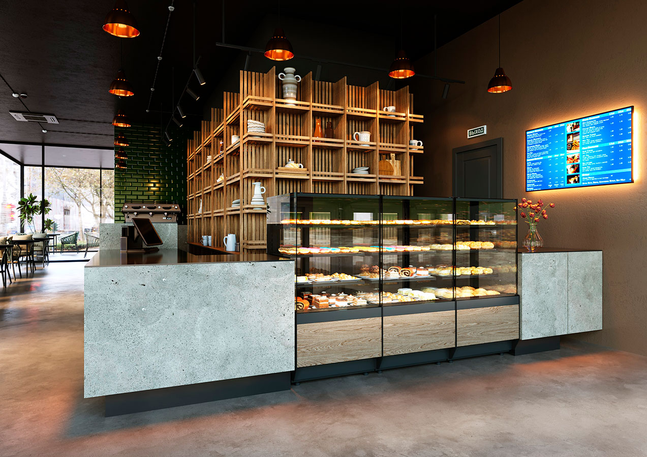 Витрины этой серии в интерьере