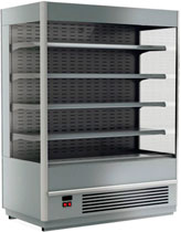Пристенная холодильная горка Carboma Cube 1930/710 ВХСп-1,9 INOX