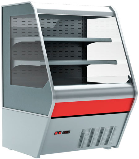 Пристенная холодильная витрина Carboma 1260/700 ВХСп-1,3 Britany F13-07 (стеклопакет)